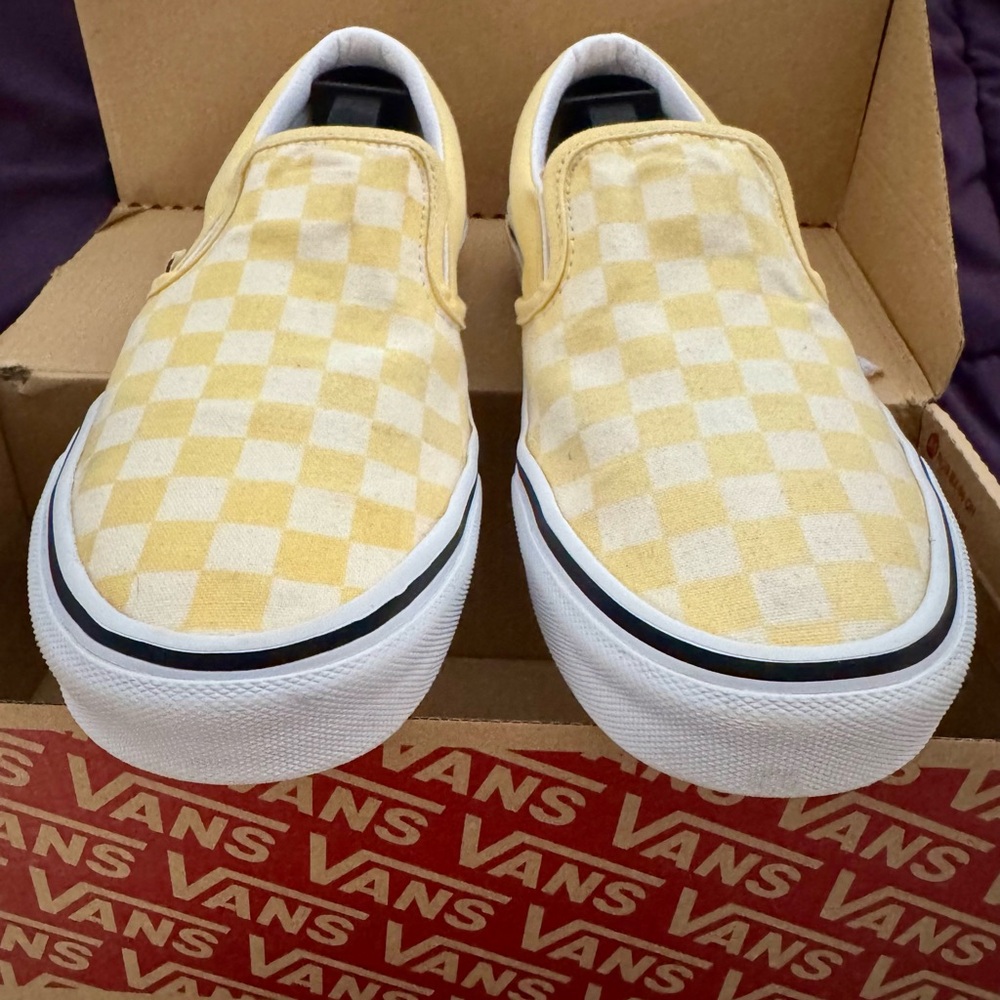 Vans Classic Slip-On - Yellow checkerboard